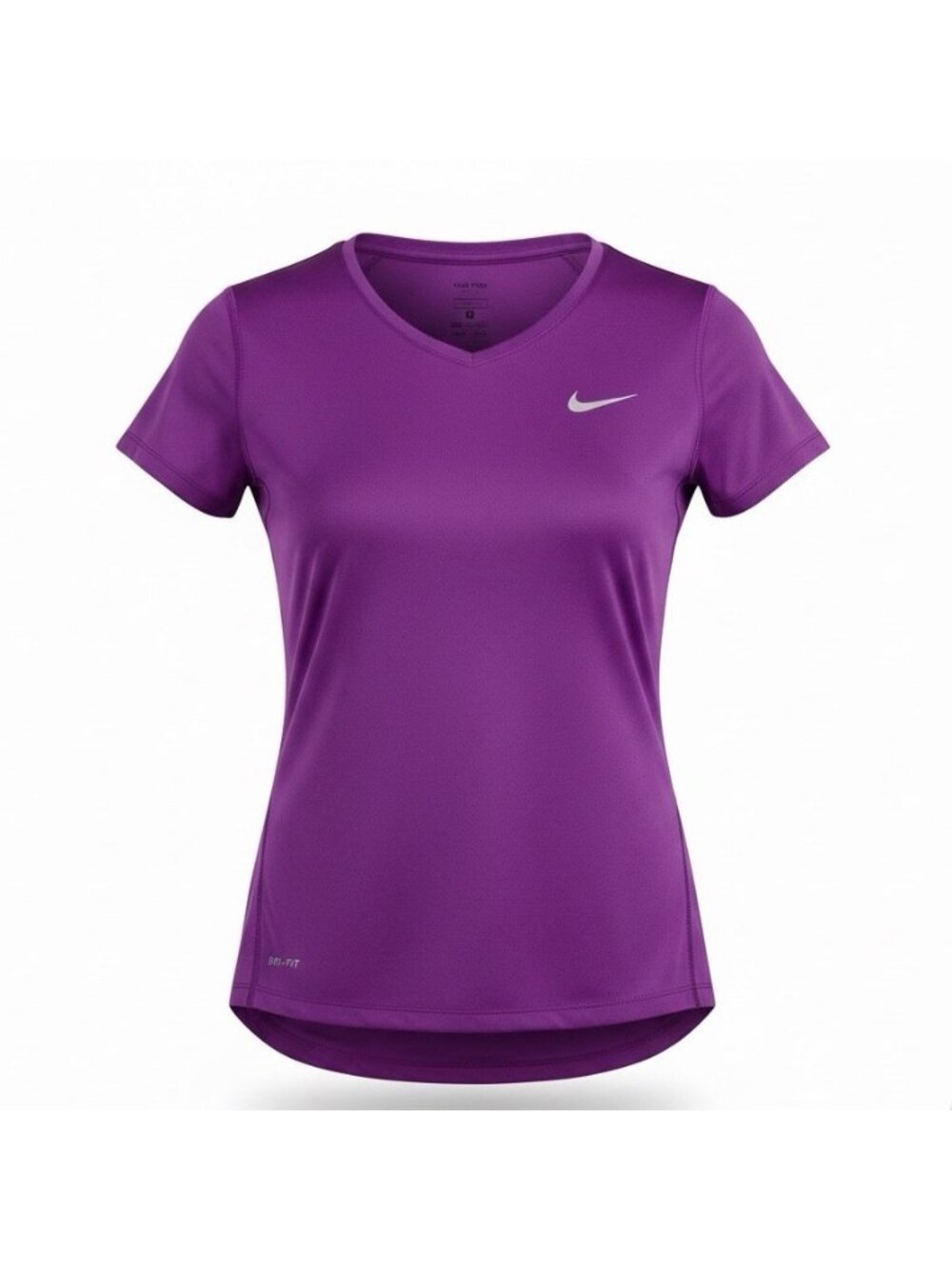 Nike Womens Purple Dri-Fit Pro Tee Shirt Athletic Top  Size L